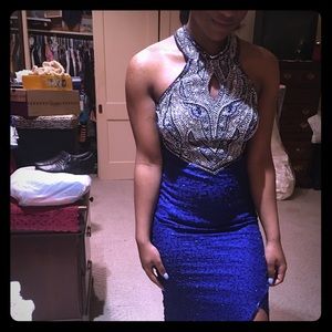 Royal blue formal gown. Moving. Must go!